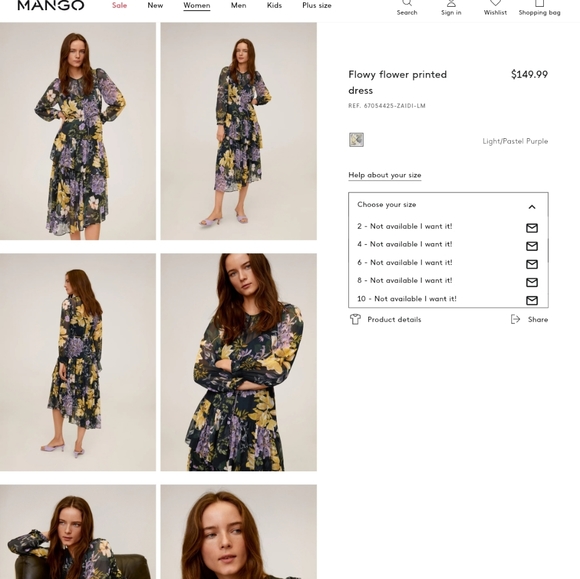 MANGO| Flowy Floral Dress - Picture 14 of 14